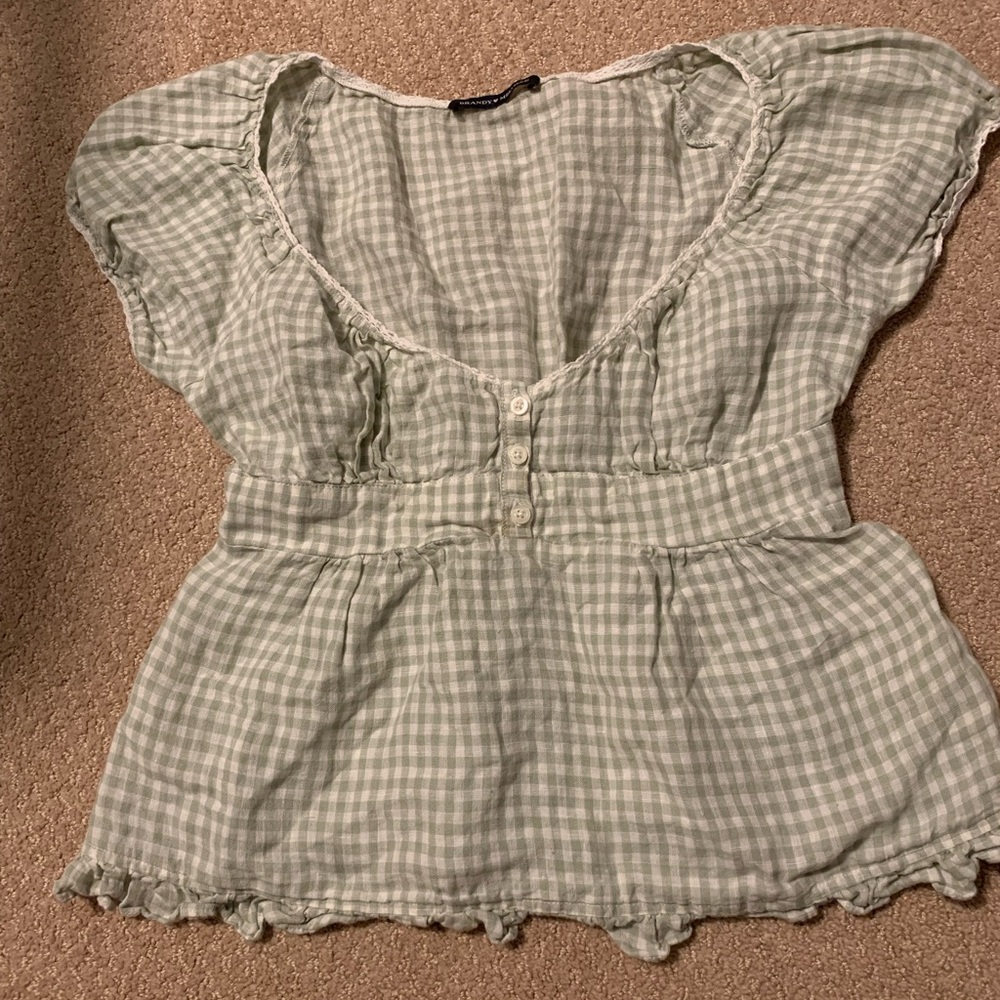 brandy Melville plaid gingham ‘Blair’ top